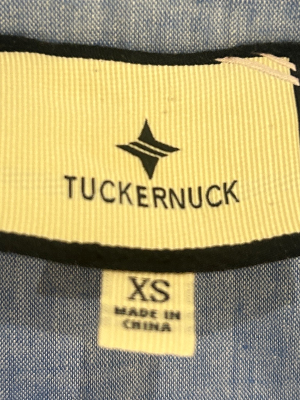 Tuckernuck Callahan Light Blue chambray Long-Sleeve Shirt Dress ruffle hem xs - Picture 14 of 15